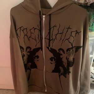 Size large brown zip up, y2k style